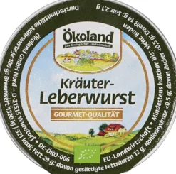 Ökoland Leverworst Kruiden In Kuipje (50 gr)