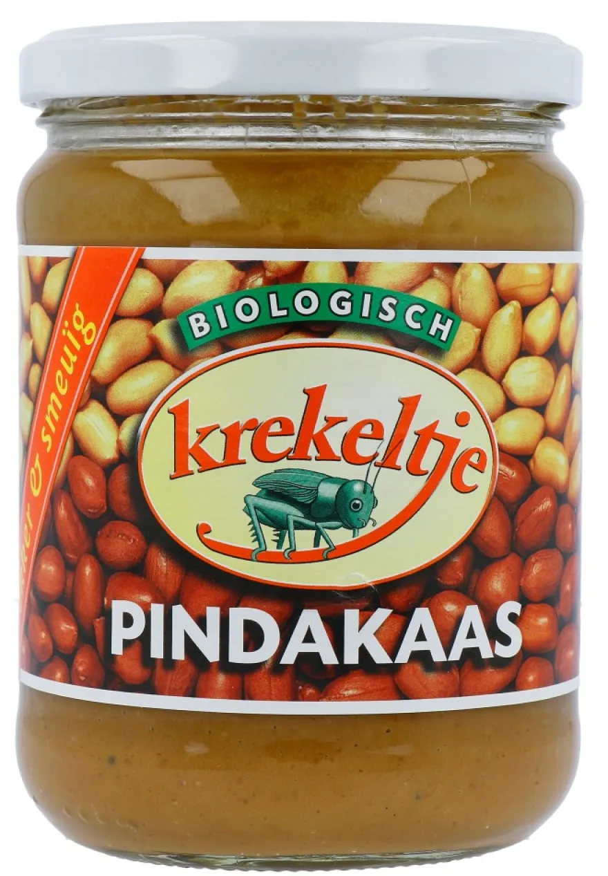 Krekeltje Pindakaas met zout eko bio (500 gr)