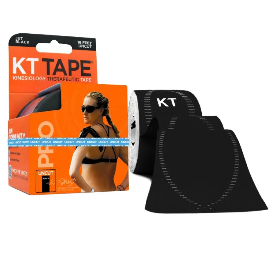 Kt Tape Pro Uncut Tape Roll 5 Meter Zwart (1 stuk)