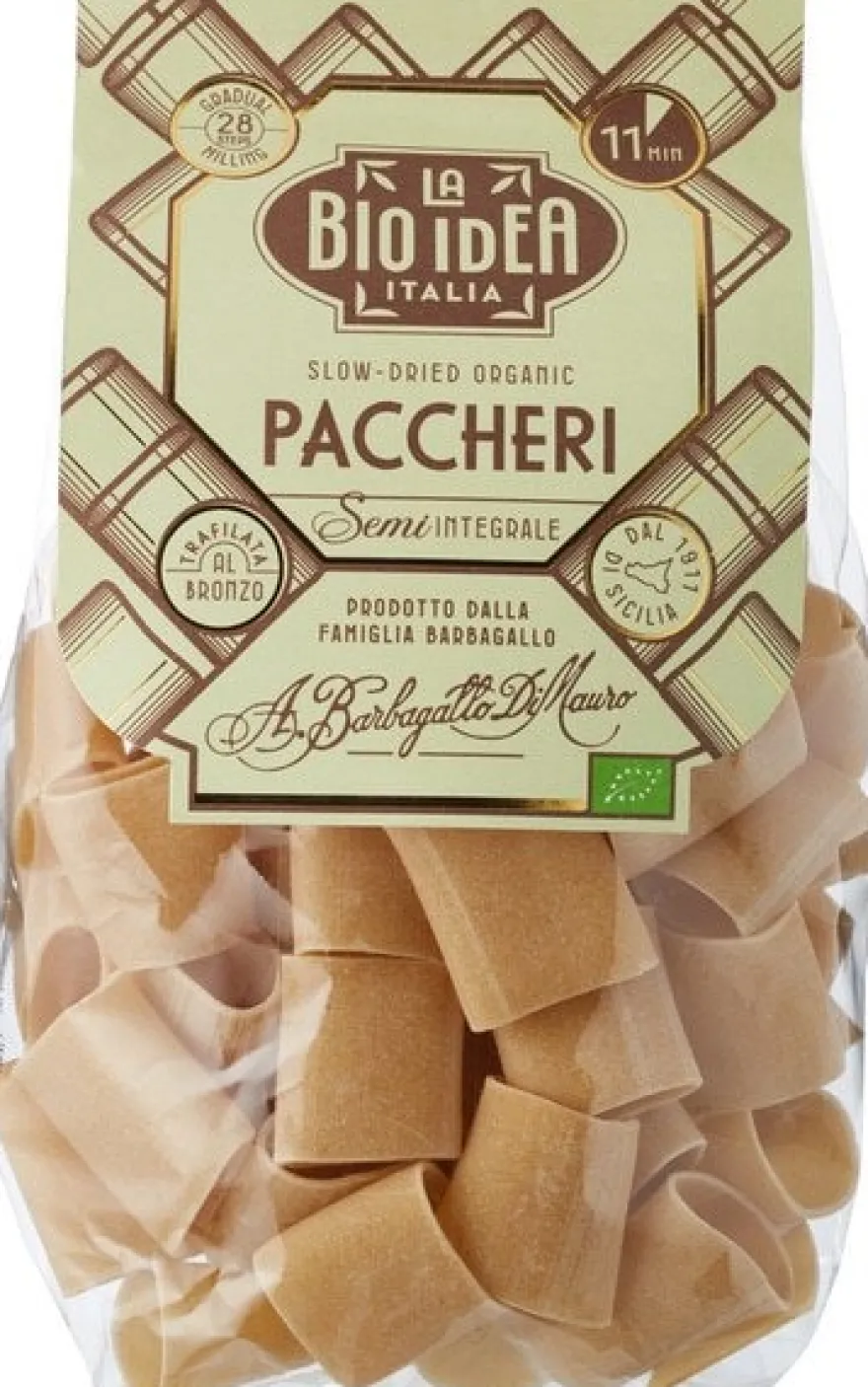 La Bio Idea Super Premium Pasta – Paccheri (375 gr)