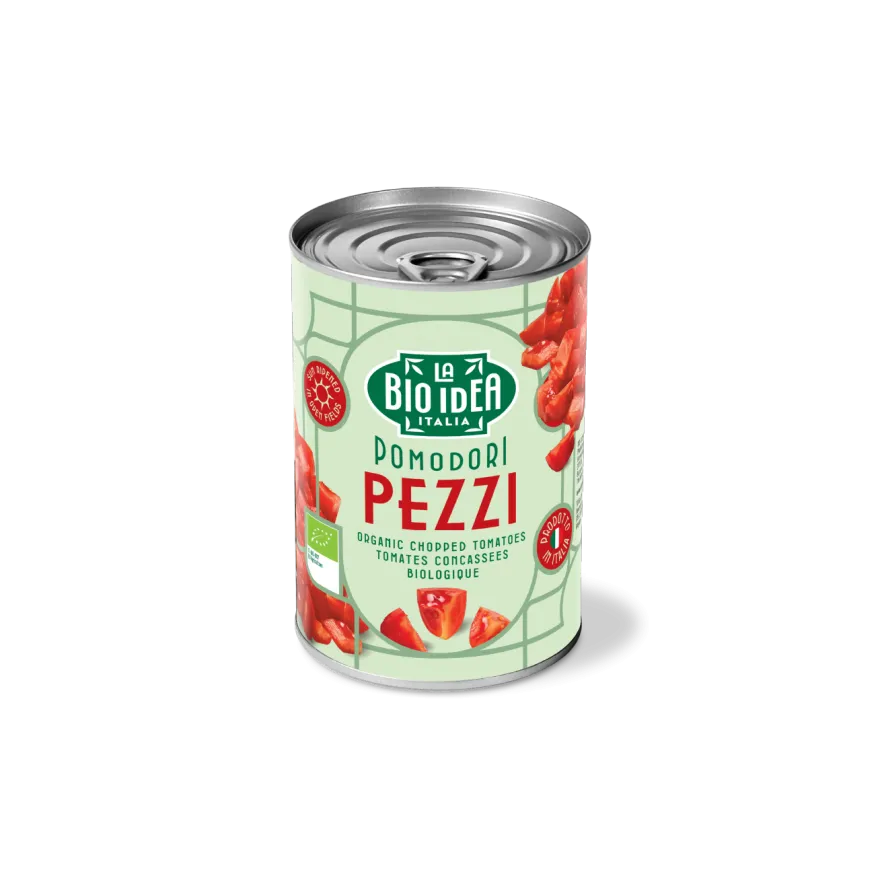 La Bio Idea Tomatenstukjes In Blik Bio (400 gr)