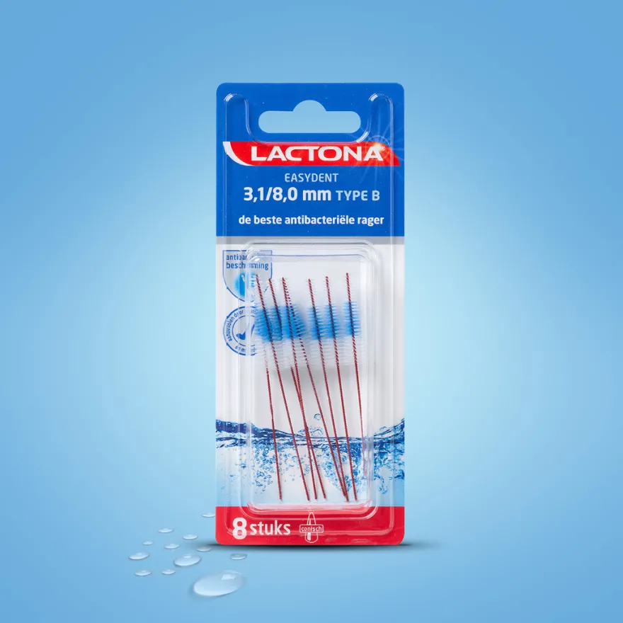 Lactona Easydent B 3.1-8mm zonder houdertje (8 stuks)