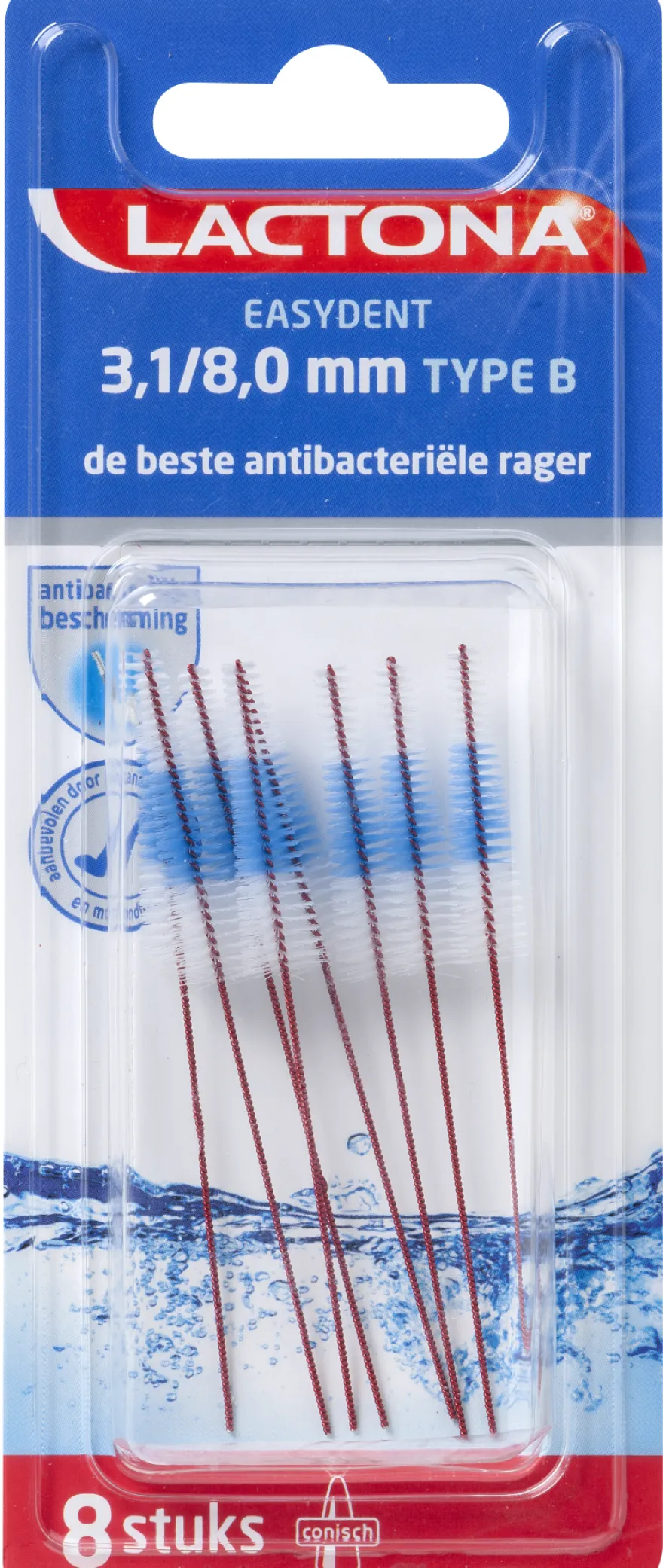 Lactona Easydent B 3.1-8mm zonder houdertje (8 stuks)