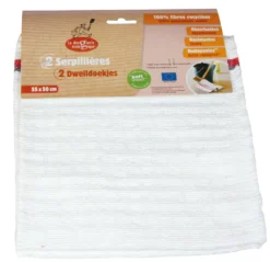La Droguerie Ecologique Set van 100% Gerecycleerde Dweildoekjes (2 stuks)