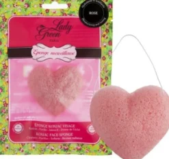 Ladygreen Sponge for face rose (1 stuk)