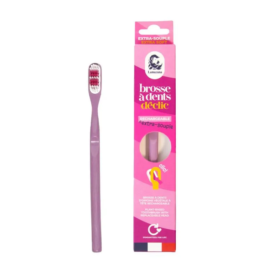 Lamazuna Toothbrush Extra Soft Lilac (1 stuk)