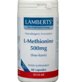 Lamberts L-Methionine 500mg (60 vega capsules)