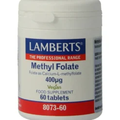 Lamberts Methylfolaat 400mcg (60 tabletten)