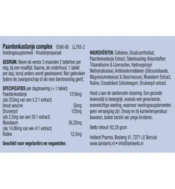 Lamberts Paardekastanje Complex (60 tabletten)
