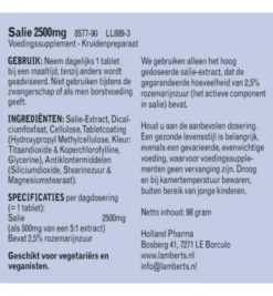 Lamberts Salie (90 tabletten)