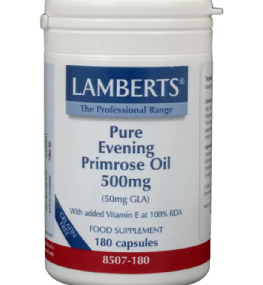 Lamberts Teunisbloemolie 500mg (180 vega capsules)