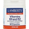 Lamberts Vitamine D3 1000IE en K2 90mcg (60 capsules)