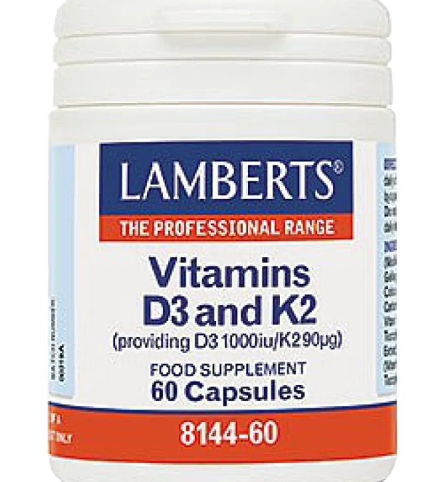Lamberts Vitamine D3 1000IE en K2 90mcg (60 capsules)