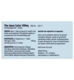 Lamberts Vitex agnus castus (60 tabletten)