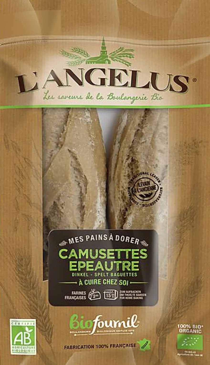 L’Angelus Camu Settes Spelt Bio (2 Stuks)