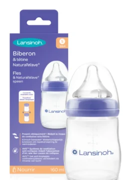 Lansinoh Natural Waves Drinkfles (1 stuk)