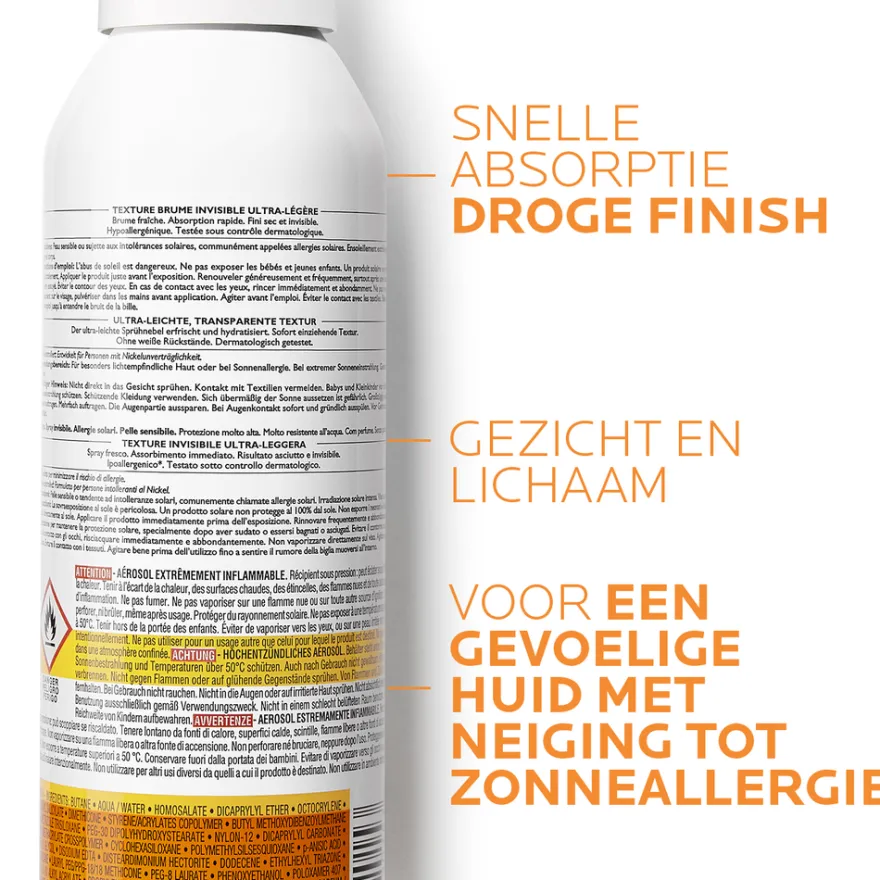 La Roche-Posay Anthelios Ultra Light Invisible Mist SPF50+ (200 ml)