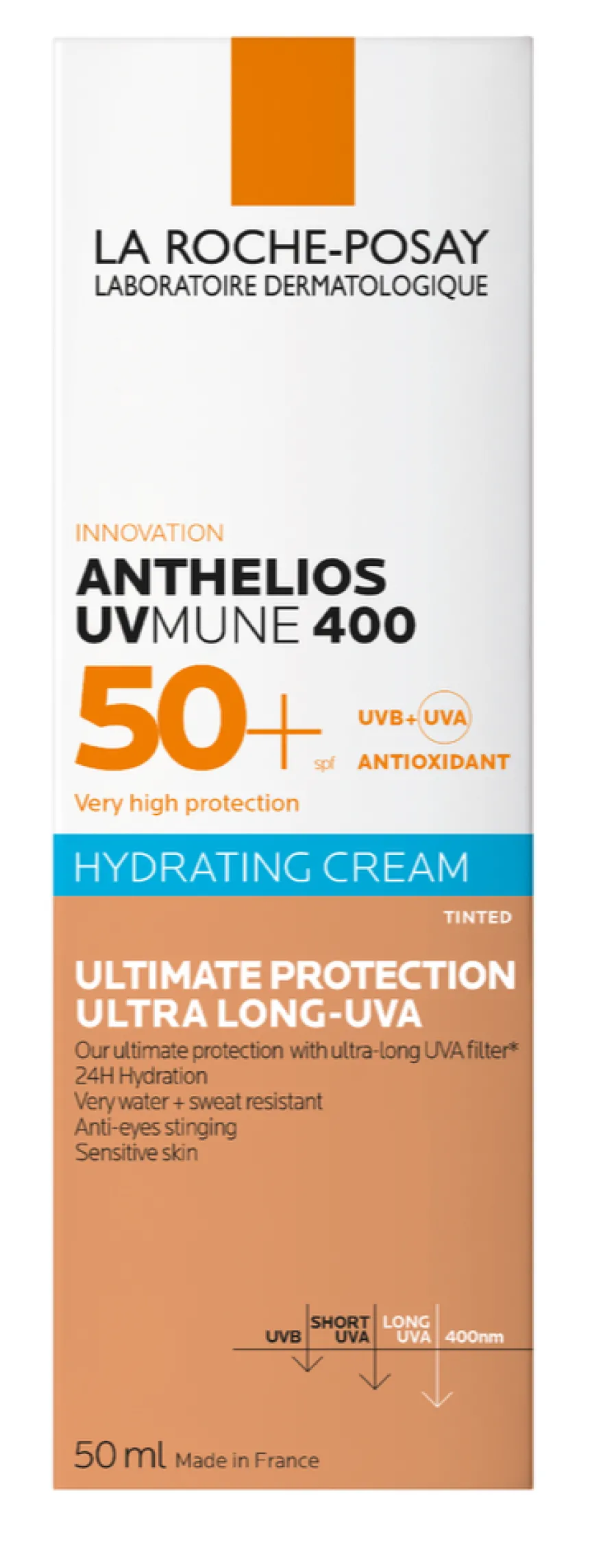 La Roche-Posay Anthelios Uvmune 400 Hydrating Cream Tinted SPF50+ (50 ml)