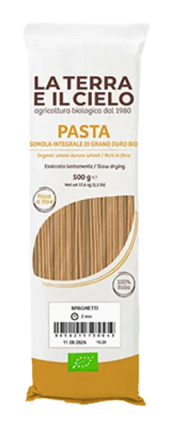 La Terra E Il Cielo Spaghetti Volkoren Bio (500 gr)