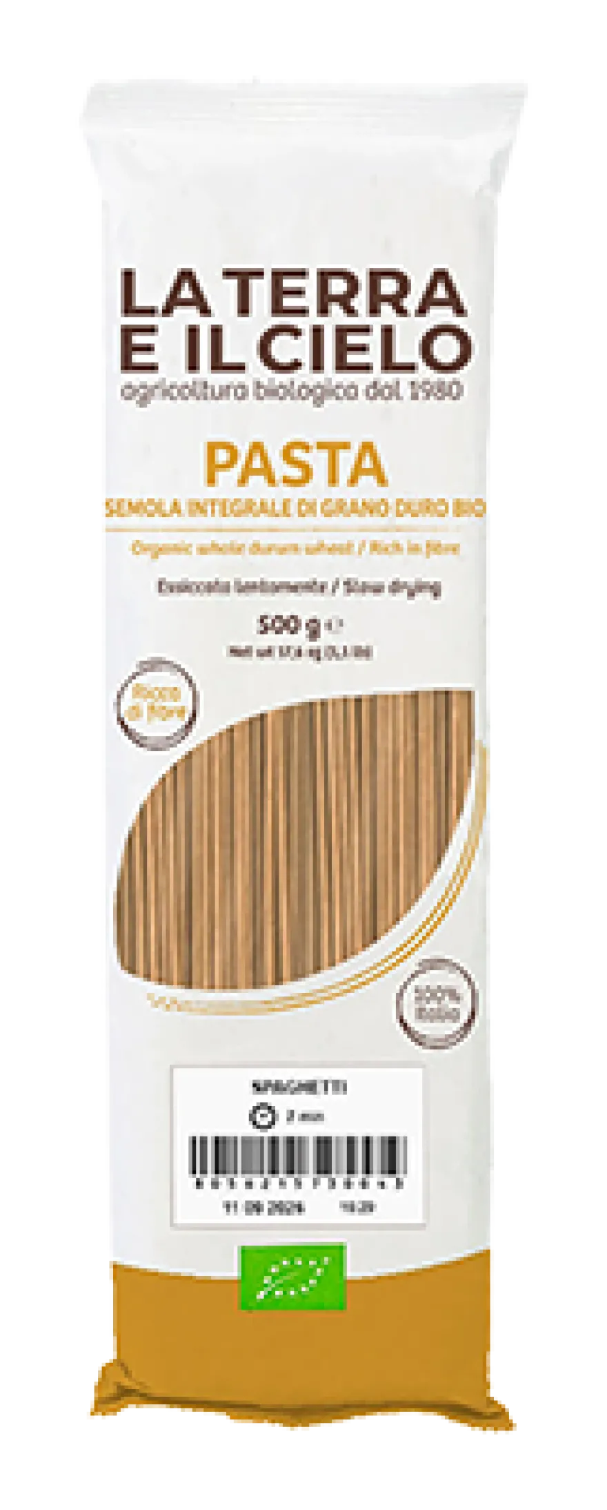 La Terra E Il Cielo Spaghetti Volkoren Bio (500 gr)