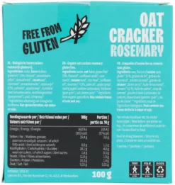 Leev Oat Cracker Rosemary (100 gr)
