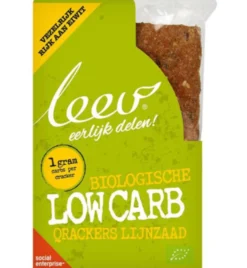 Leev Qrackers Lowcarb Bio (3 X 2 stuks)