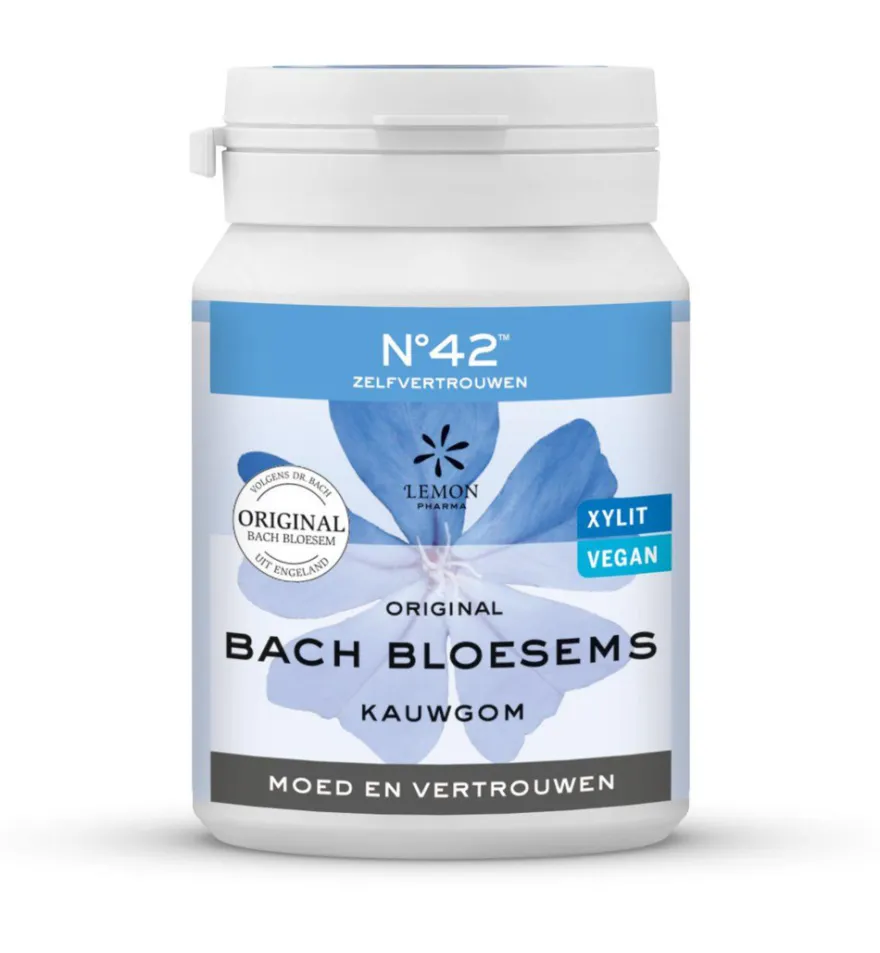 Lemon Pharma Bach Bloesem Kauwgom Nr. 42 Vertrouwen (60 gr)