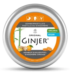 Lemon Pharma Ginjer Original Gember Pastilles Sinaasappel Bio (40 gr)
