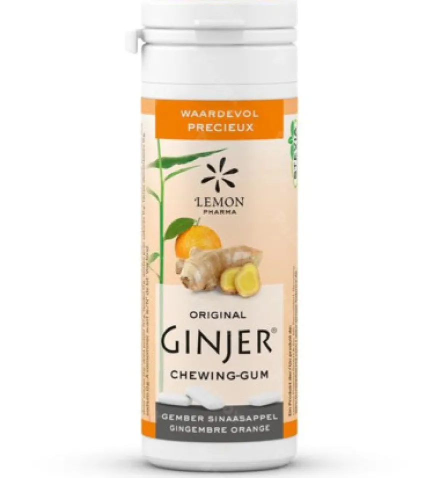 Lemon Pharma Ginjer Original Gember Kauwgom (20 stuks)