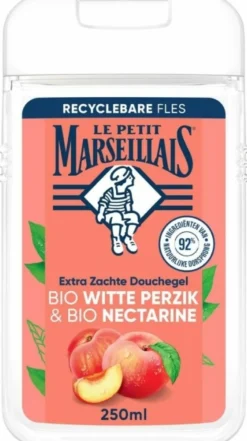 Le Petit Marseillais Douche Gel Witte Perzik & Nectarine Bio (250 ml)
