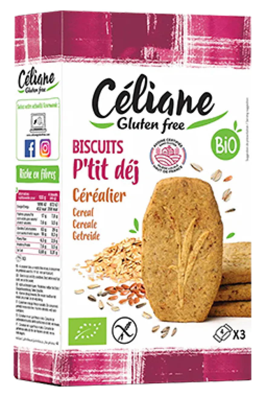 Les Recettes De Céliane Céliane Ontbijtkoek Cereal Bio & Glutenvrij (140 gr)