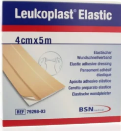 Leukoplast Elastic wondsnelverband 5m x 4 (1 stuk)