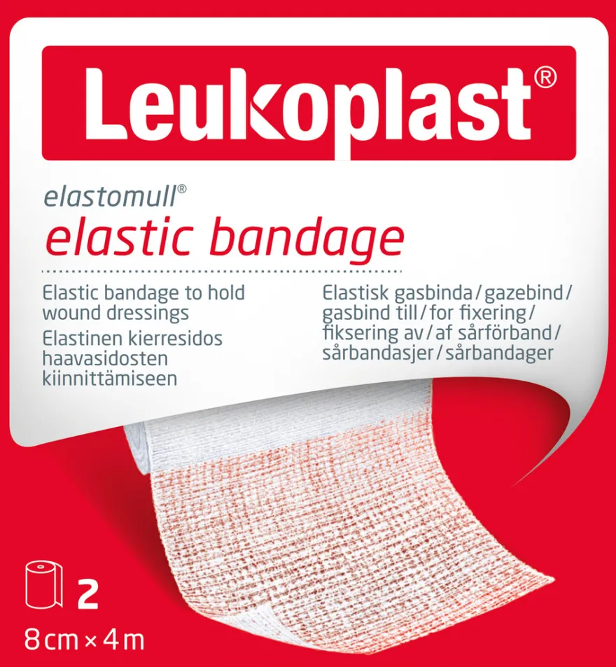 Leukoplast Elastomul 4 m x 8 cm (2 rollen)