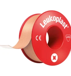 Leukoplast Hechtpleister 5m x 2.50 cm rood (1 stuk)