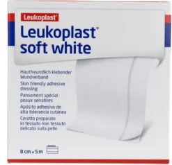 Leukoplast Soft White Wondpleister 5m x 8cm (1 stuk)