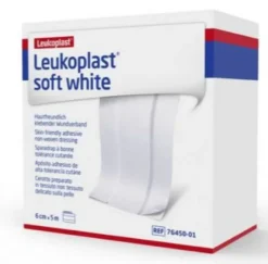 Leukoplast Soft White Wondpleister 5m x 6cm (1 stuk)