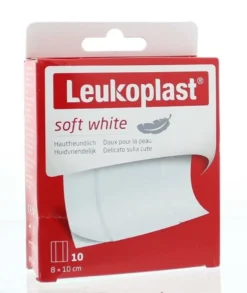 Leukoplast Soft white 8 x 10 cm (10 stuks)