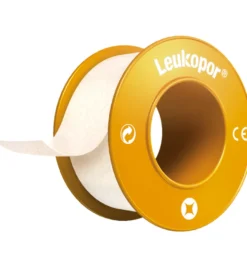 Leukopor Hechtpleister 5m x 1.25 cm (1 stuk)