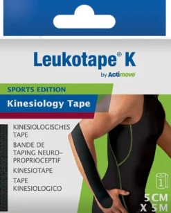 Leukotape® K By Actimove Sports Edition Zwart (5cm x 5m)