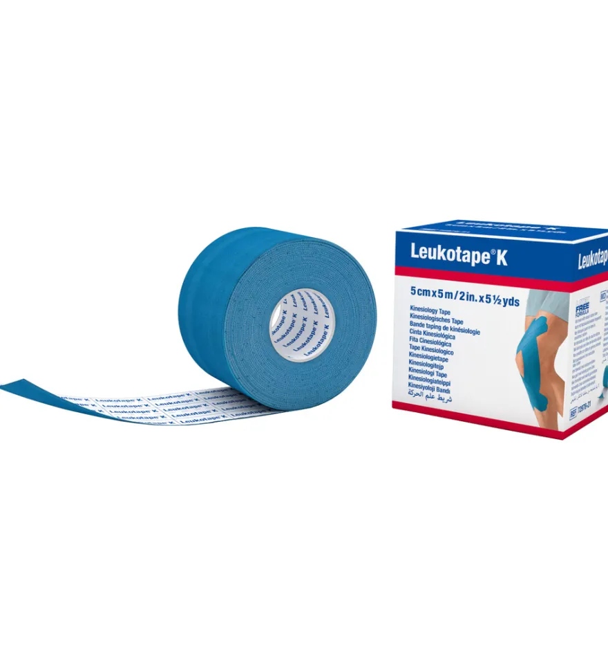 Leukotape K 5m x 5 cm blauw (1 stuk)