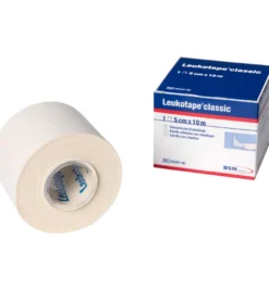 Leukotape 10m x 3.75 cm wit (1 stuk)