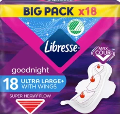 Libresse Maandverband Ultra Night With Wings (18 stuks)