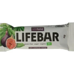 Lifefood Lifebar Energiereep Vijg Raw E N Bio (40 gr)