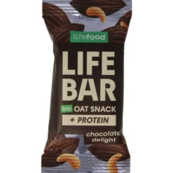 Lifefood Lifebar Oatsnack Proteine Chocolate Delight Bio (40 gr)