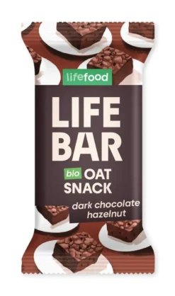 Lifefood Lifebar Oatsnack Pure Chocolad E Hazelnoot Bio (40 gr)