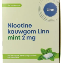 Linn Nicotine kauwgom 2mg mint (204 stuks)