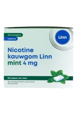 Linn Nicotine Kauwgom Mint 4Mg (204 stuks)
