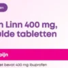 Linn Pharma Ibuprofen 400mg Roze Tablet (20 tabletten)