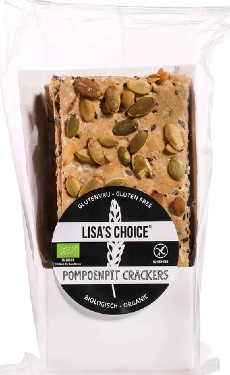 Lisa’s Choice Crackers Pompoenpit Glutenvrij (175 gr)