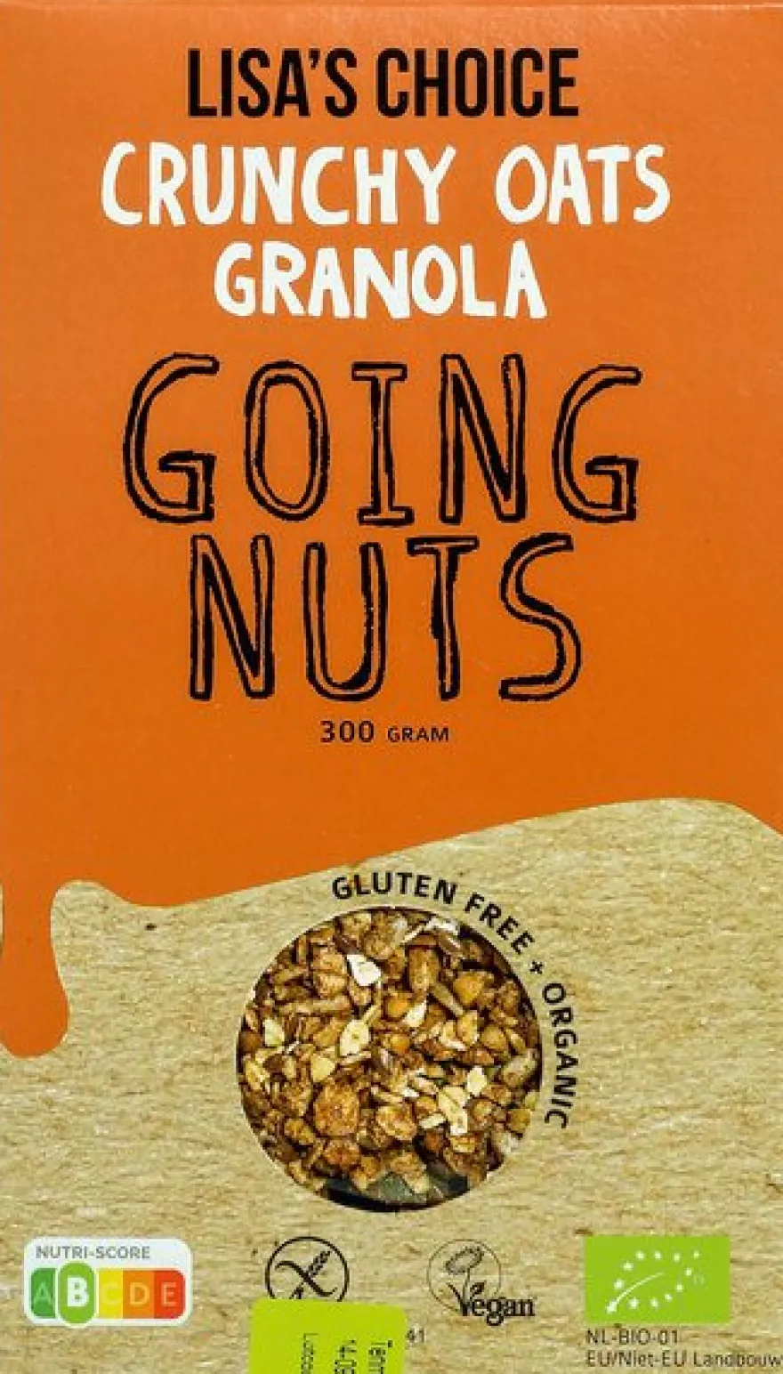 Lisa’s Choice Glutenvrije Granola Going Nuts (300 gr)